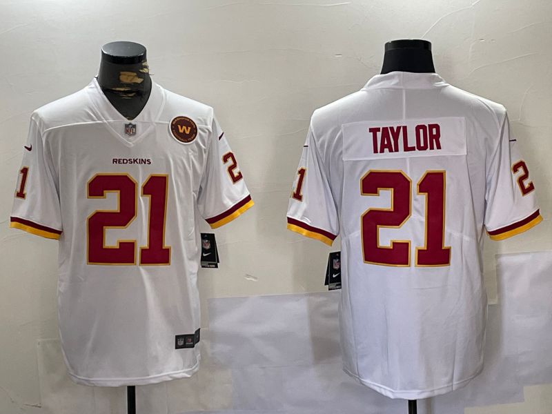 Men Washington Redskins #21 Taylor White 2024 Nike Limited NFL Jersey style 2